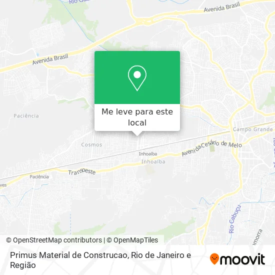 Primus Material de Construcao mapa