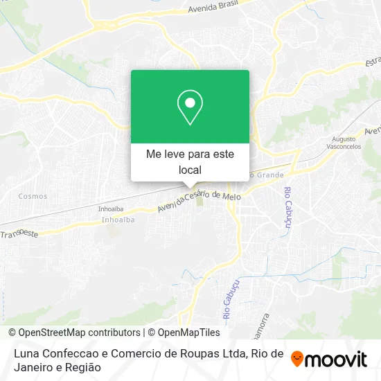 Luna Confeccao e Comercio de Roupas Ltda mapa