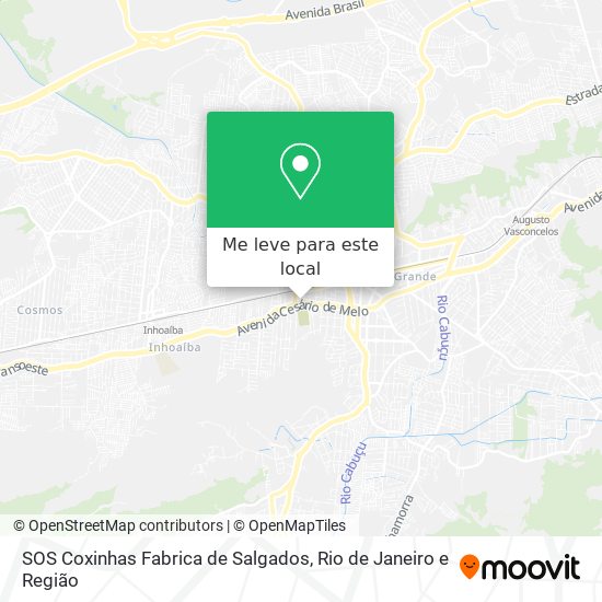 SOS Coxinhas Fabrica de Salgados mapa