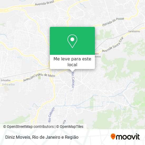 Diniz Moveis mapa