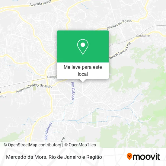 Mercado da Mora mapa