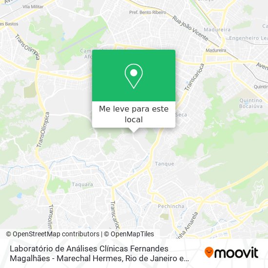 Laboratório de Análises Clínicas Fernandes Magalhães - Marechal Hermes mapa