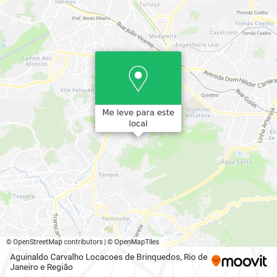 Aguinaldo Carvalho Locacoes de Brinquedos mapa