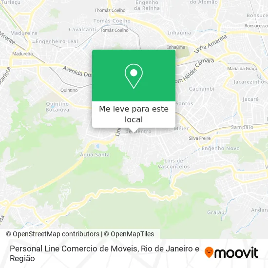Personal Line Comercio de Moveis mapa