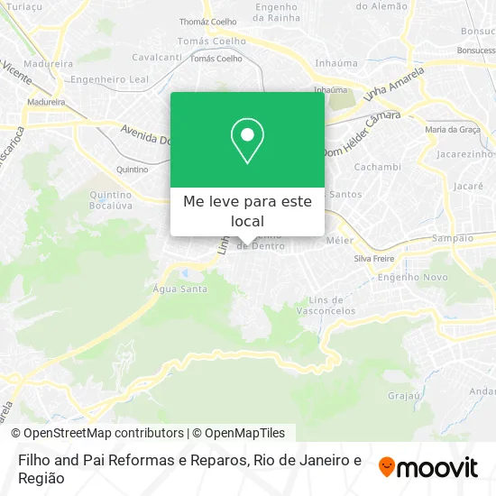 Filho and Pai Reformas e Reparos mapa