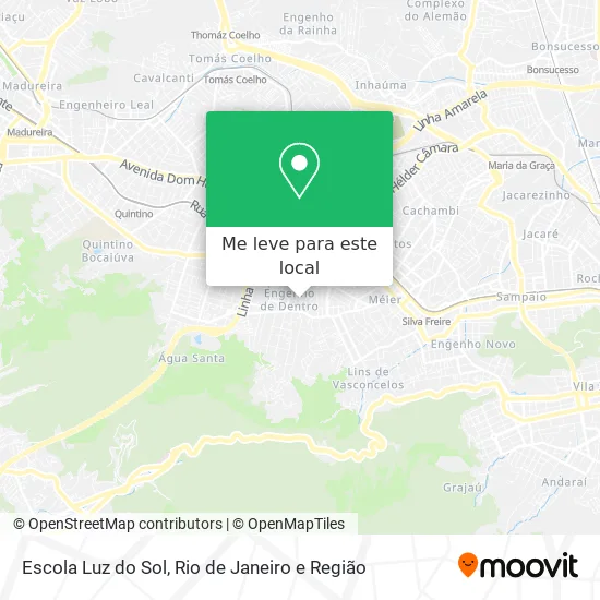 Escola Luz do Sol mapa