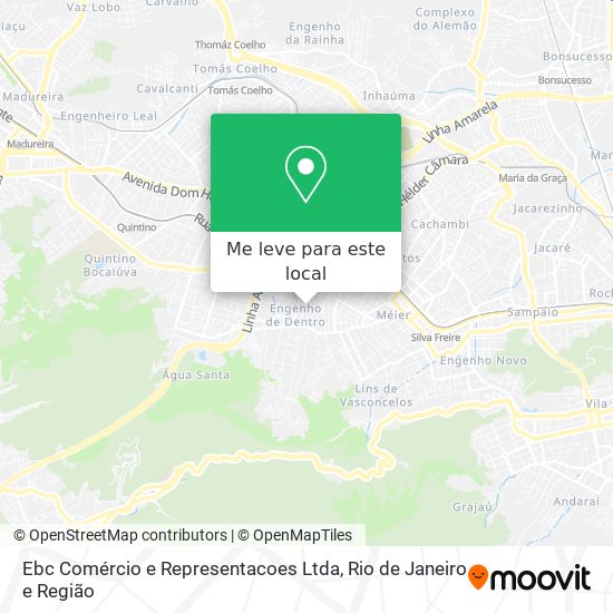 Ebc Comércio e Representacoes Ltda mapa