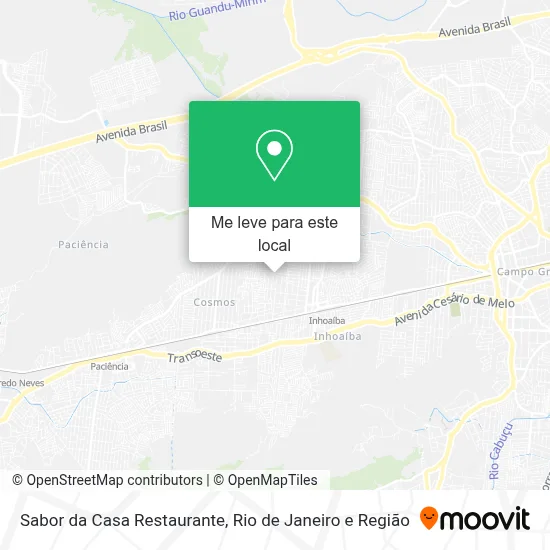 Sabor da Casa Restaurante mapa