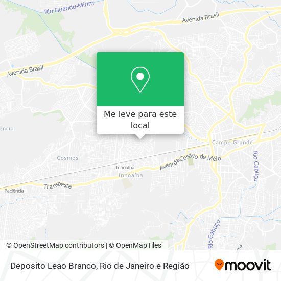 Deposito Leao Branco mapa