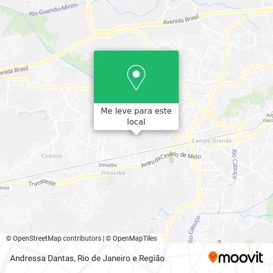 Andressa Dantas mapa