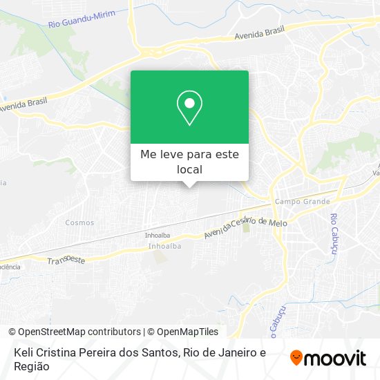 Keli Cristina Pereira dos Santos mapa