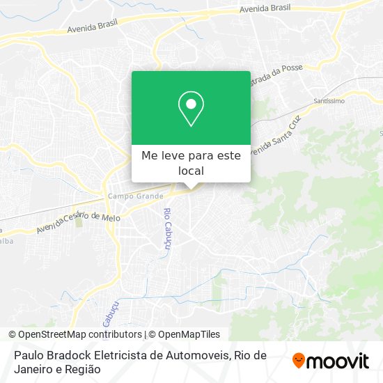 Paulo Bradock Eletricista de Automoveis mapa