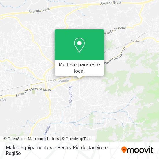 Maleo Equipamentos e Pecas mapa