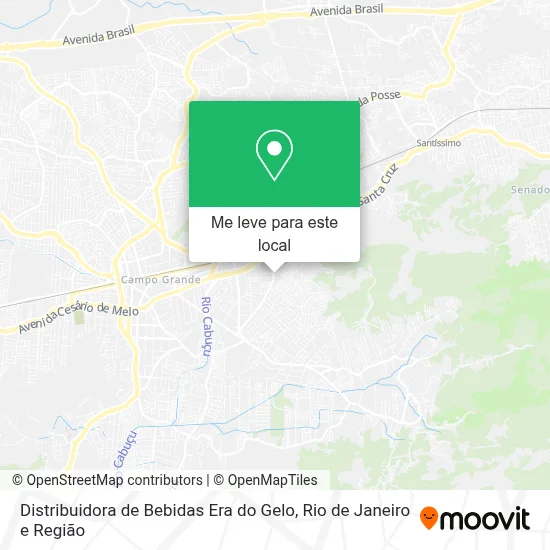 Distribuidora de Bebidas Era do Gelo mapa