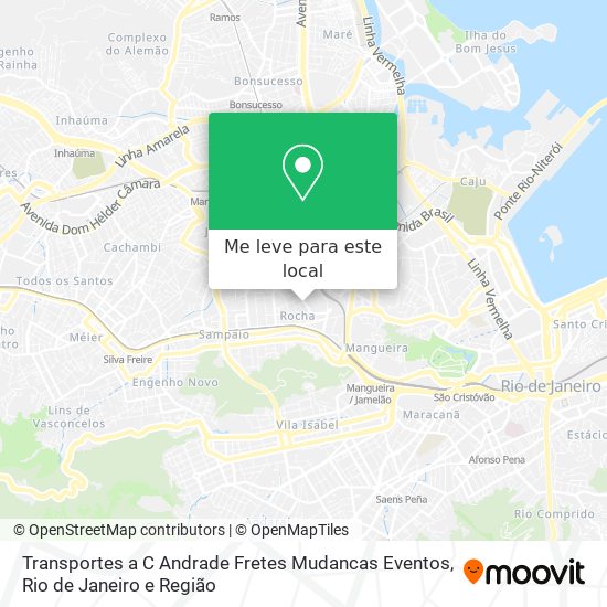 Transportes a C Andrade Fretes Mudancas Eventos mapa