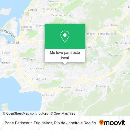 Bar e Petiscaria Frigideiras mapa