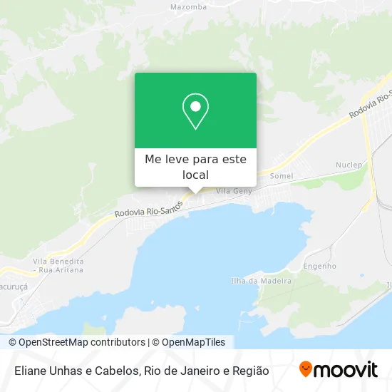 Eliane Unhas e Cabelos mapa