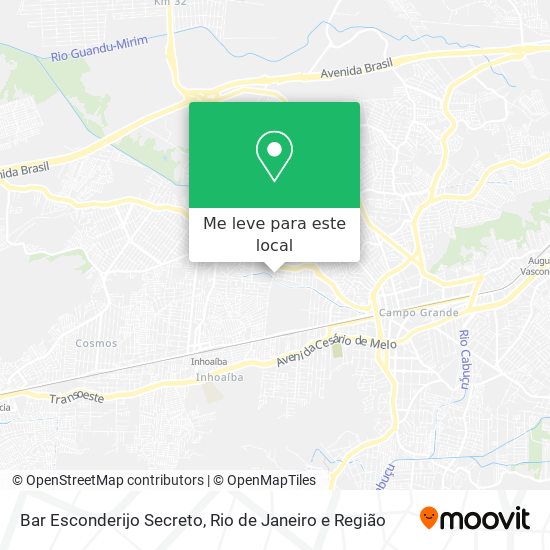 Bar Esconderijo Secreto mapa