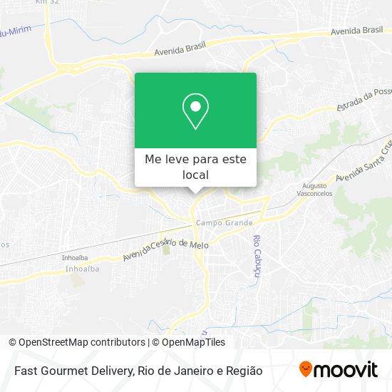 Fast Gourmet Delivery mapa