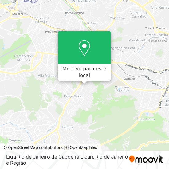 Liga Rio de Janeiro de Capoeira Licarj mapa