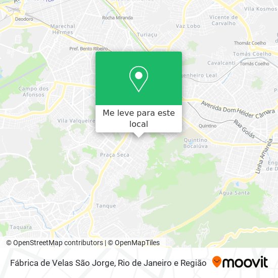 Fábrica de Velas São Jorge mapa