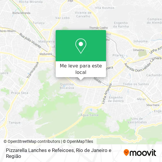 Pizzarella Lanches e Refeicoes mapa