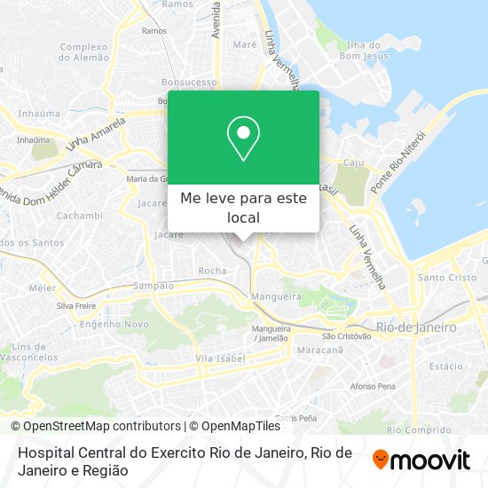 Hospital Central do Exercito Rio de Janeiro mapa