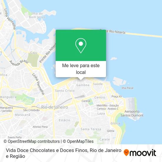 Vida Doce Chocolates e Doces Finos mapa