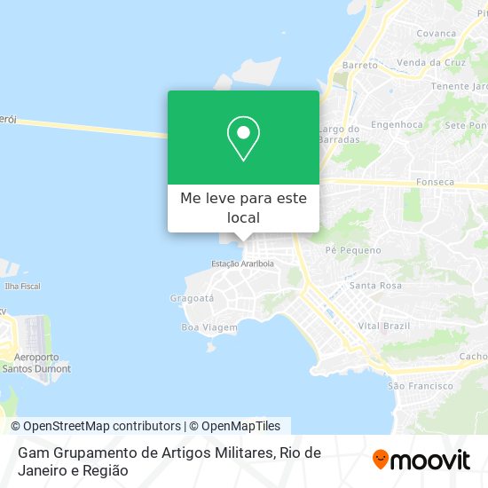 Gam Grupamento de Artigos Militares mapa