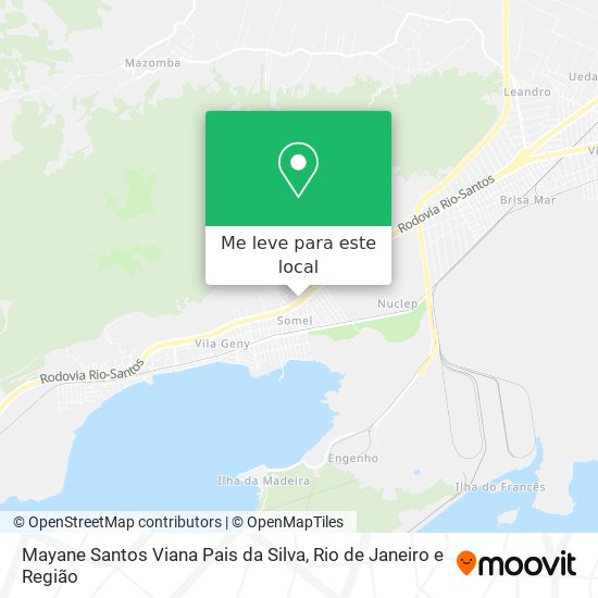 Mayane Santos Viana Pais da Silva mapa