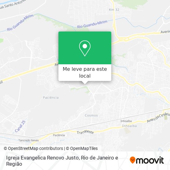Igreja Evangelica Renovo Justo mapa