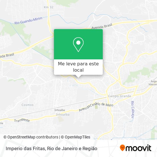 Imperio das Fritas mapa