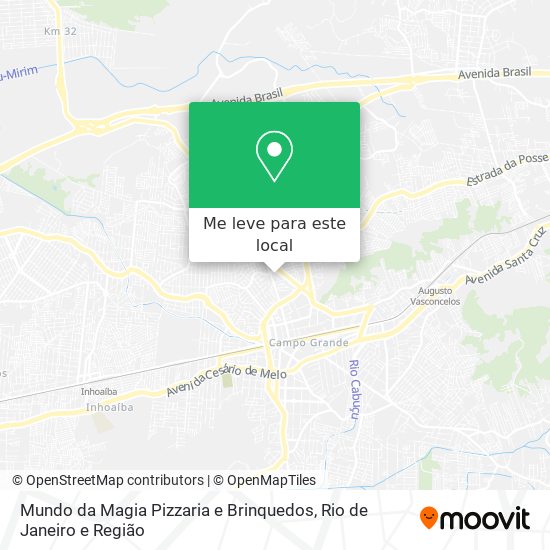 Mundo da Magia Pizzaria e Brinquedos mapa