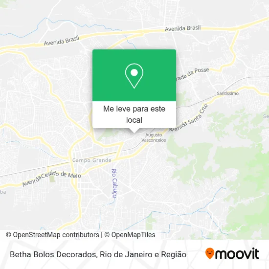 Betha Bolos Decorados mapa