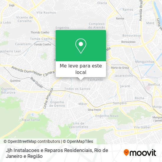 Jjh Instalacoes e Reparos Residenciais mapa