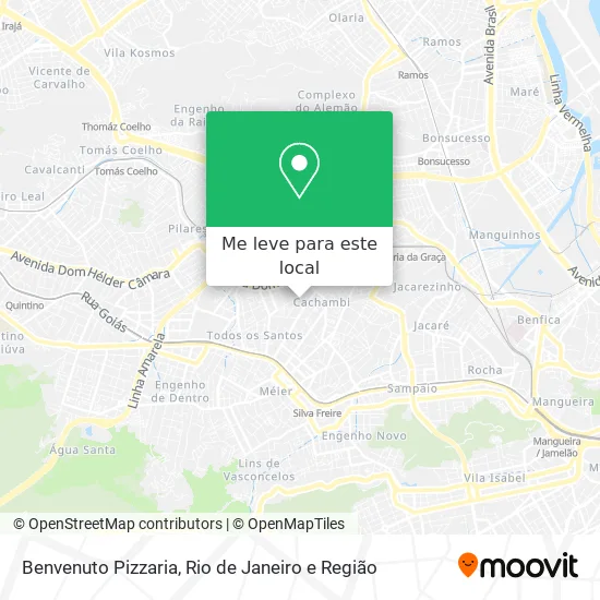 Benvenuto Pizzaria mapa