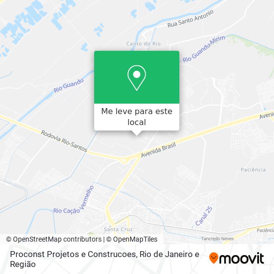 Proconst Projetos e Construcoes mapa