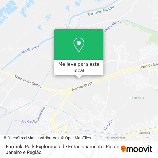 Formula Park Exploracao de Estacionamento mapa