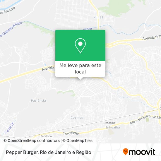 Pepper Burger mapa