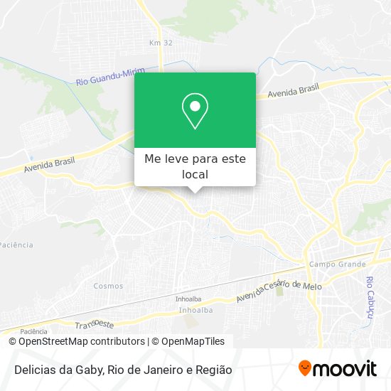 Delicias da Gaby mapa