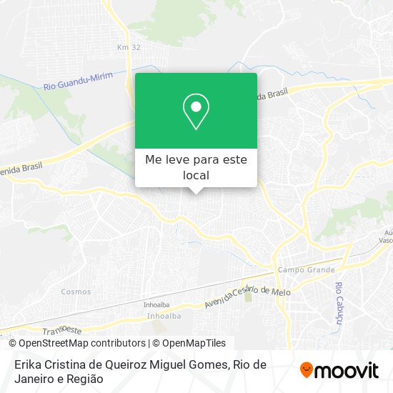 Erika Cristina de Queiroz Miguel Gomes mapa