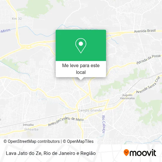 Lava Jato do Ze mapa