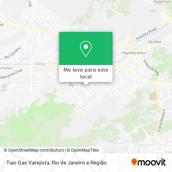 Tiao Gas Varejista mapa