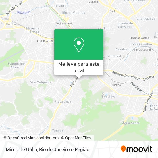 Mimo de Unha mapa