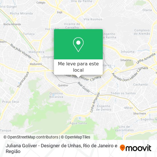 Juliana Goliver - Designer de Unhas mapa
