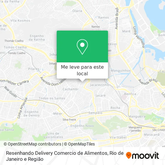 Resenhando Delivery Comercio de Alimentos mapa
