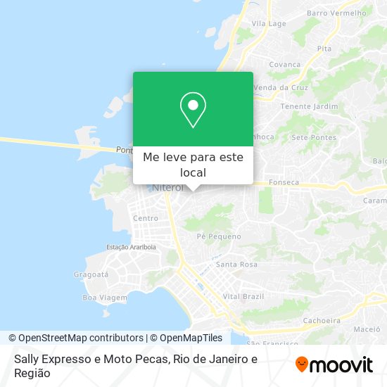 Sally Expresso e Moto Pecas mapa
