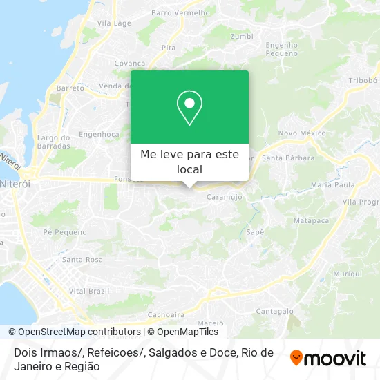 Dois Irmaos / , Refeicoes / , Salgados e Doce mapa