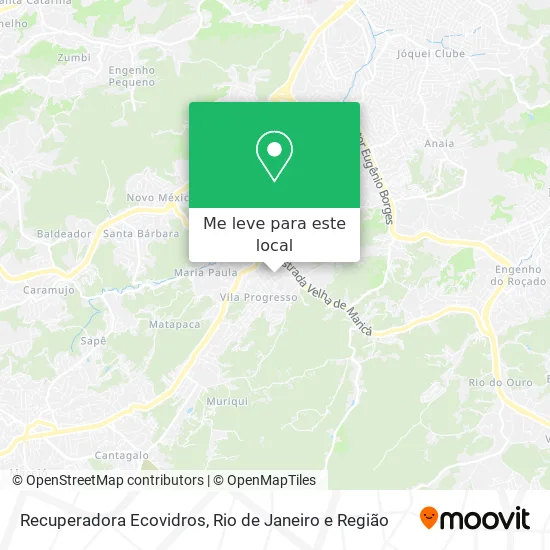 Recuperadora Ecovidros mapa