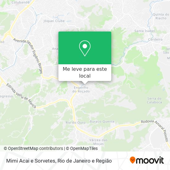 Mimi Acai e Sorvetes mapa